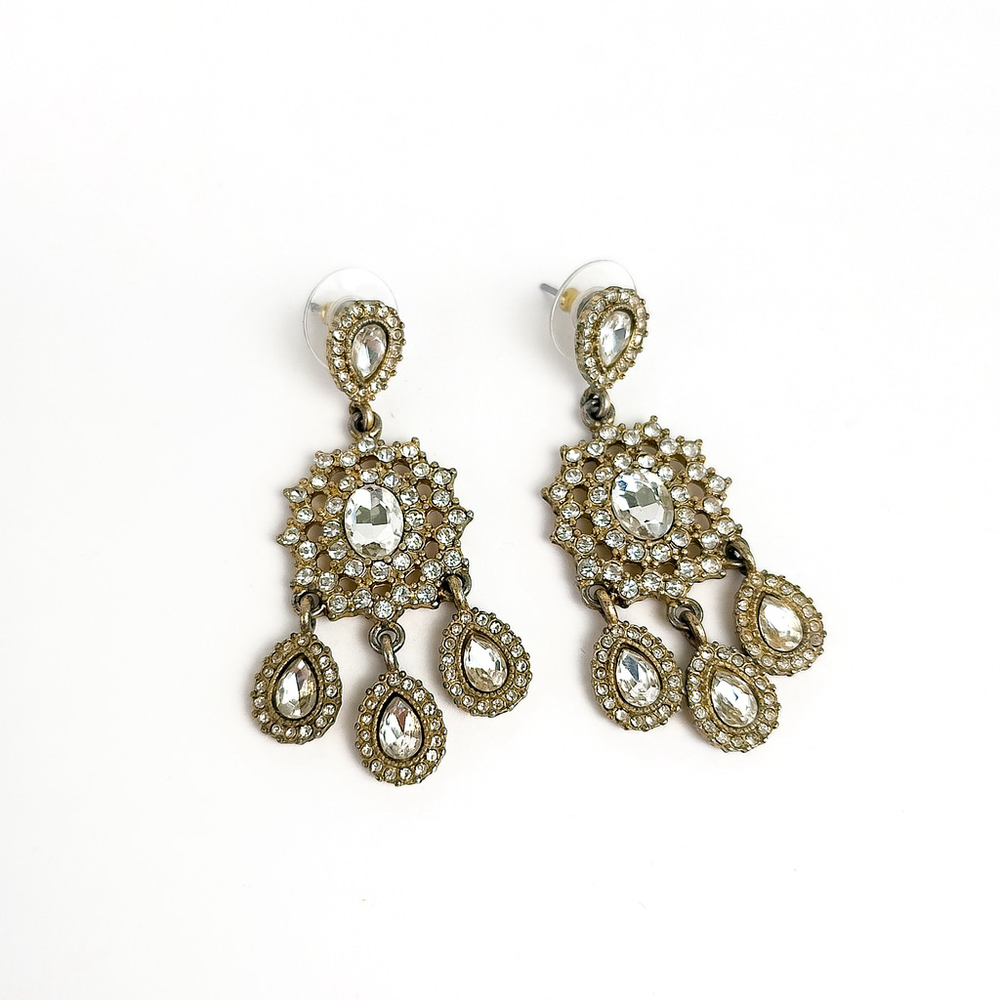 Nicole Miller Accessories Southern Plantation Earrings Swarovski Crystals $135 - Picture 5 of 6